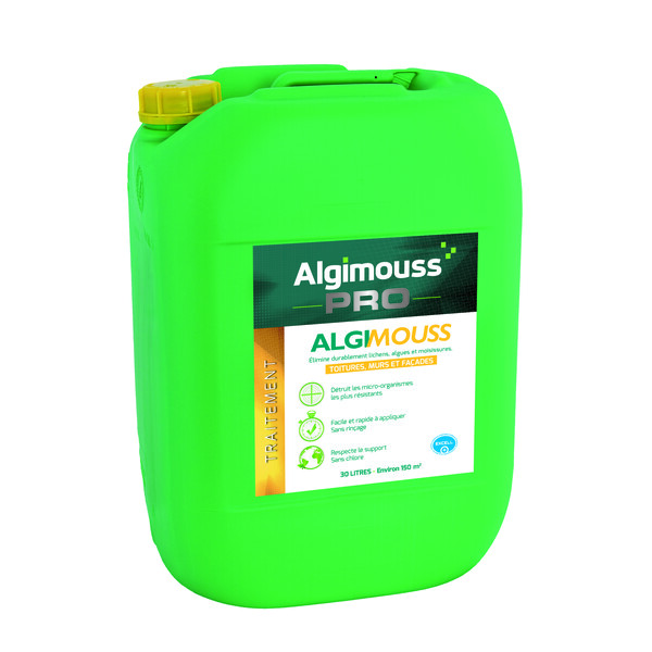 Traitement curatif et preventif toitures, murs, facades algimouss