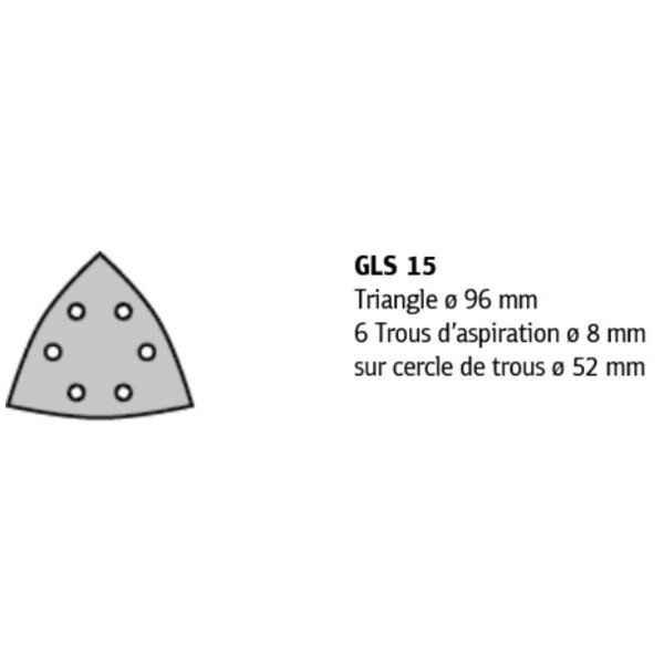 Abrasif triangulaire 96