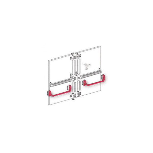 Ap 3 pts barre lt 952mm gache+cale dec.elegant