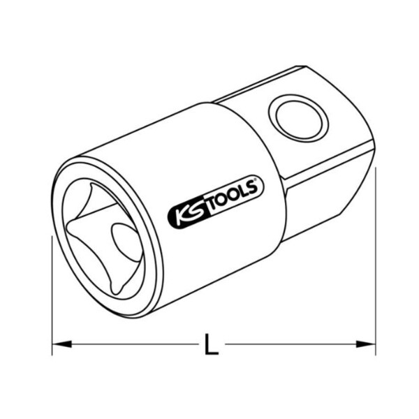Augmentateur douille 1/4" vers 3/8" male