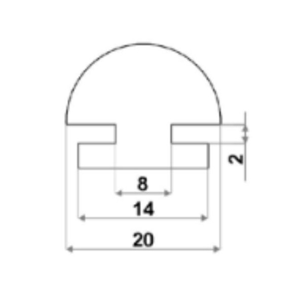 Baguette de protection polyamide