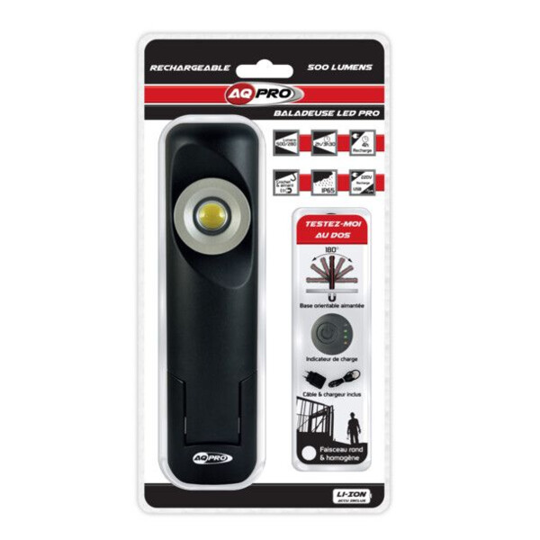Baladeuse rechargeable 500 lumens aqpro