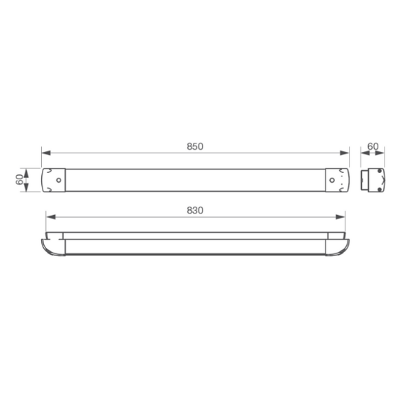 Barre de contact pmr avec passe câble