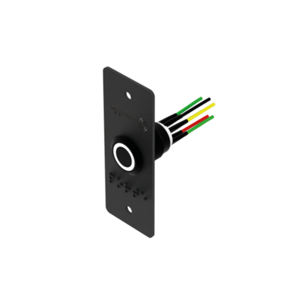 Bouton poussoir avec plaque noir - gamme intom
