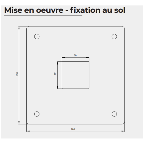 Bras deporté longueur fixation murale