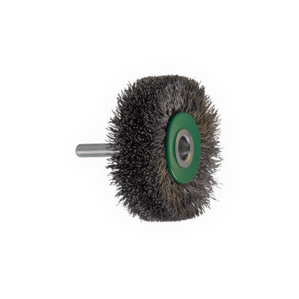 Brosse circulaire sur tige fil ondule