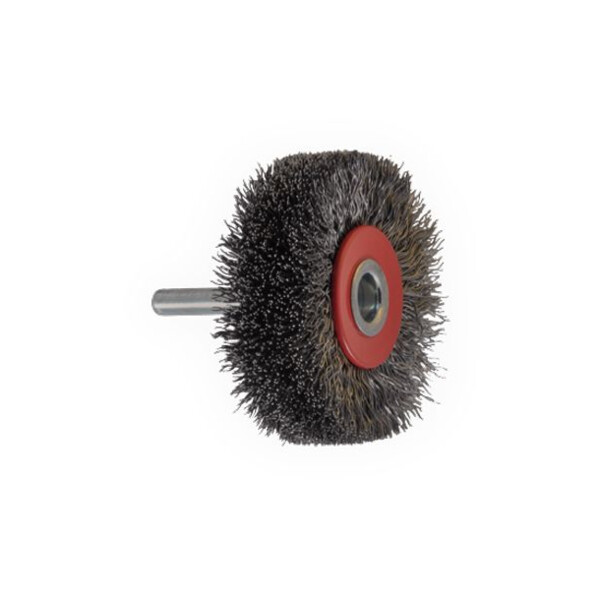 Brosse circulaire sur tige fil ondule