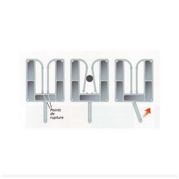 Cale klic-clac 36x40mm