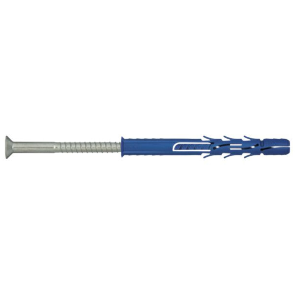 Cheville nylon cadre polyvalente vis tete fraisee ff1