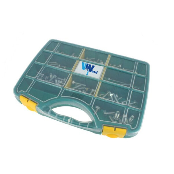 Coffret 172 vis a metaux th ft acier zingue blanc 8.8