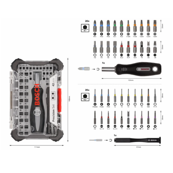 Kit coffret d'embouts vissage précision + cutter