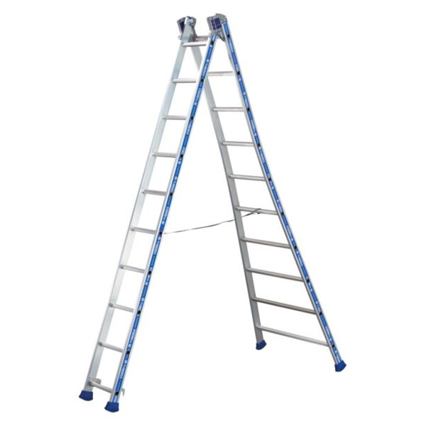 Echelle transformable 2 et 3 plans platinium