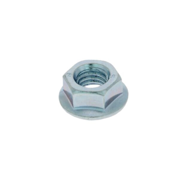 Ecrou a embase crantee serie ee acier zn blanc