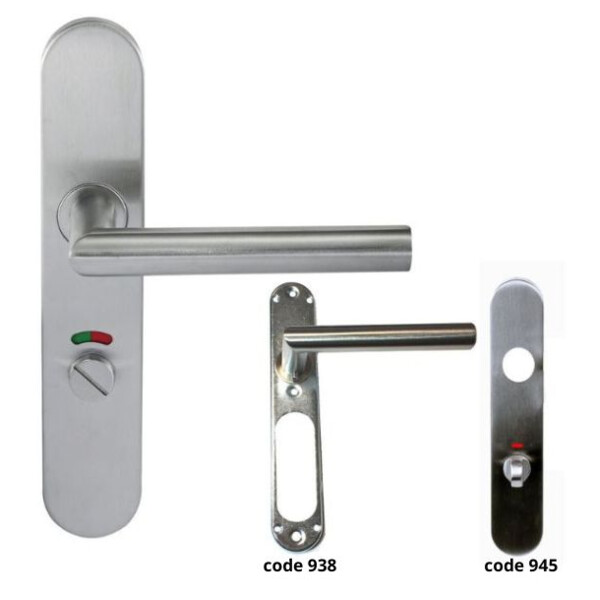 Ensemble sur plaque "noémie" angle vif inox 304
