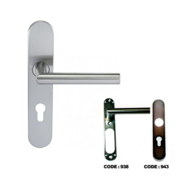 Ensemble sur plaque " noémie" angle vif inox 304
