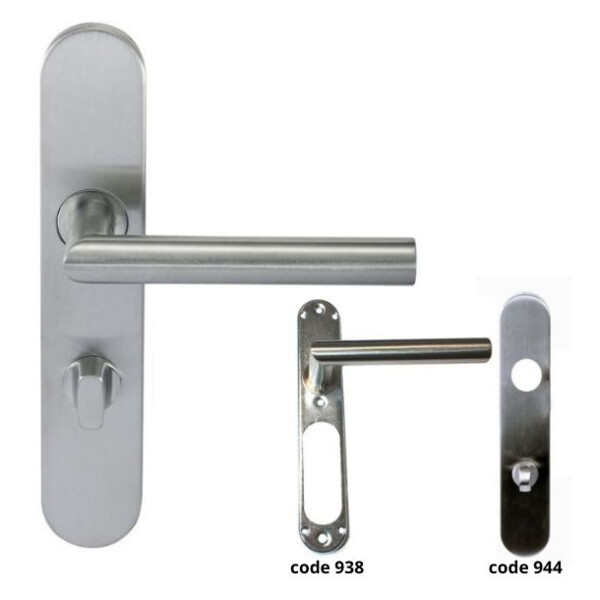 Ensemble sur plaque "noémie" angle vif inox 304