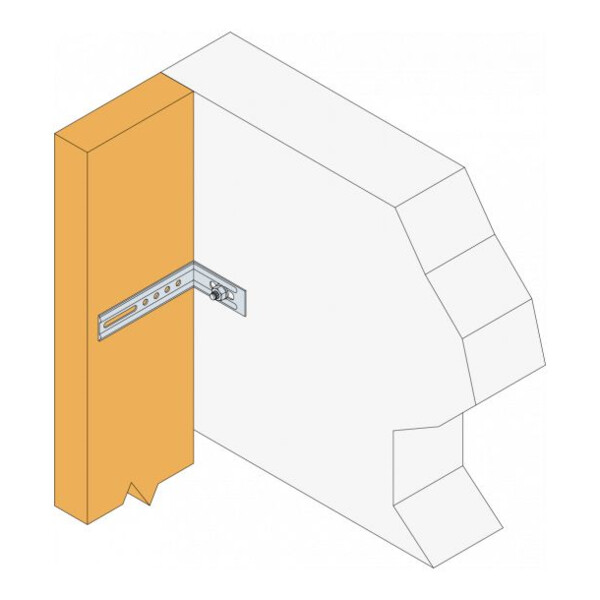 Equerre nervuree droite end