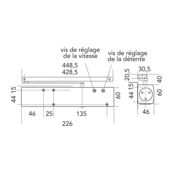 Ferme porte ts 3000 en3