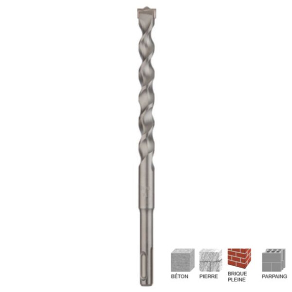 Foret sds twister 2 taillants lg 160 diam 04