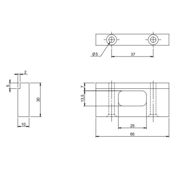 Gâche basse crémone pompier