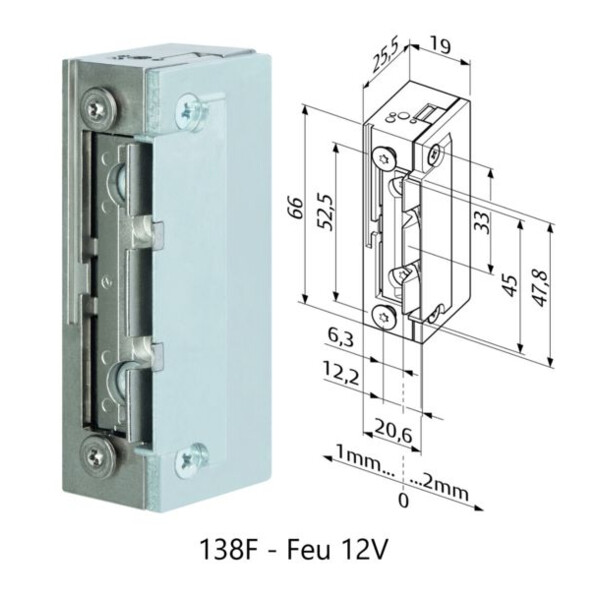 Gâche eff série 1-8 profix ii