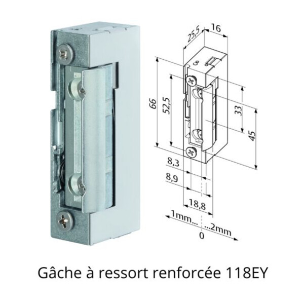 Gâche eff série 1-8 profix ii