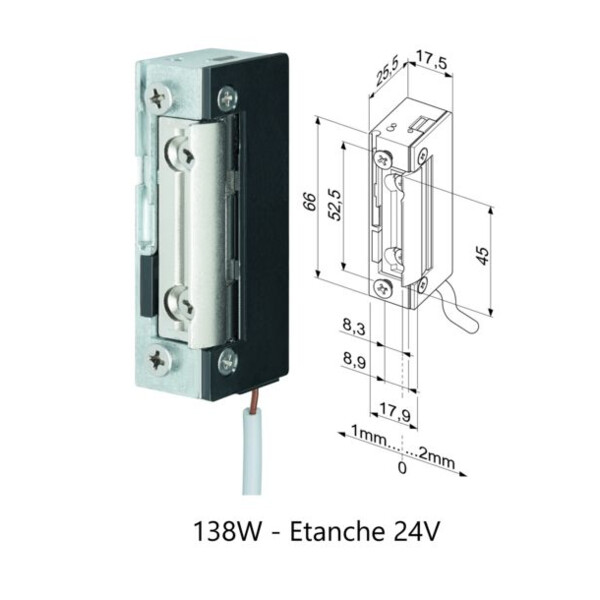 Gâche eff série 1-8 profix ii
