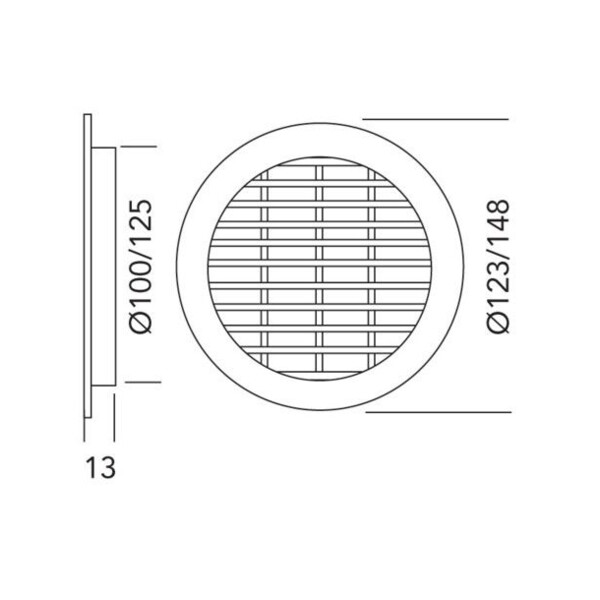 Grille ronde tuyaux