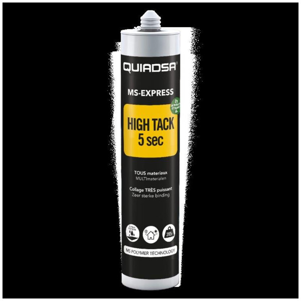 Adhesif polymere ms express 5sec 600kg traction initiale sechage rapide blanc