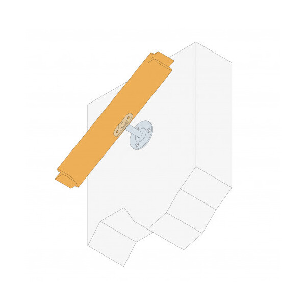 Support de rampe coude 90°