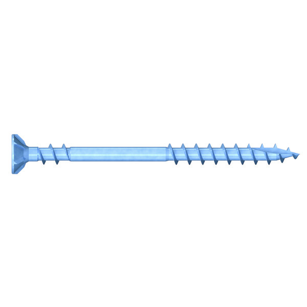 Vis pour fixation de panneaux osb tete fraisee acier zingue bleu