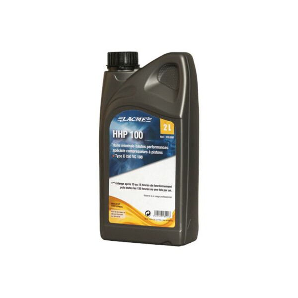Huile special compresseur a piston hhp100 2l