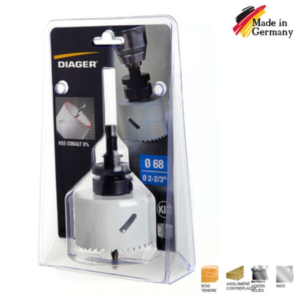Kit scie cloche bim co 8% 68mm