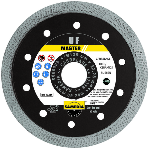 Disque diamant carrelage ceramique master uf