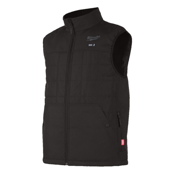 Veste chauffante noire sans manche ripstop m12 hpvbl2-0
