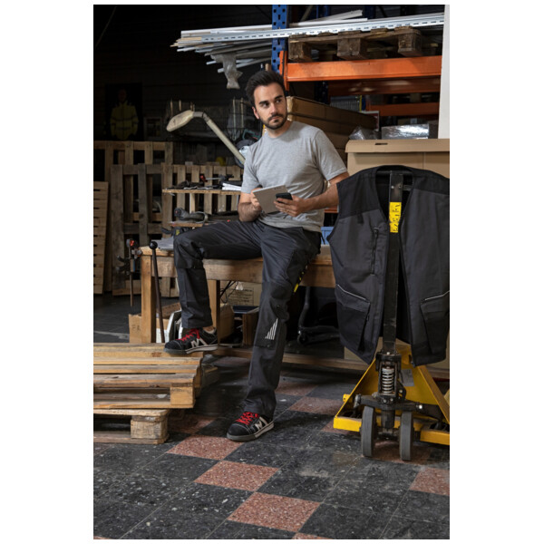 Pantalon de travail vulcain gris sombre/ noir