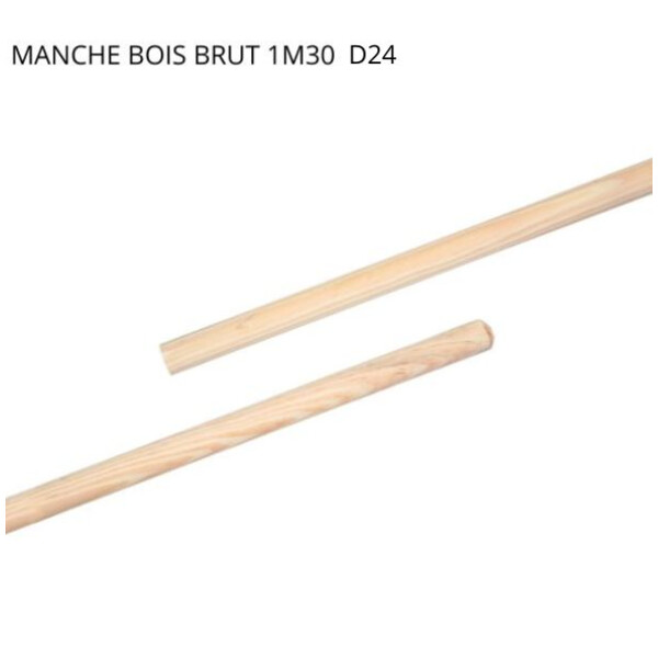 Manche bois brut