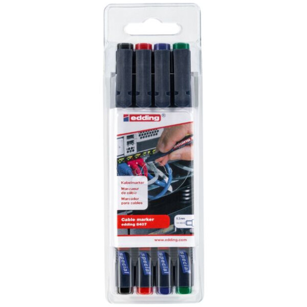 Marqueur cable 8407 (set de 4 assortis)