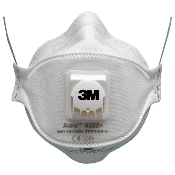 Masque anti-poussieres serie 3m aura 9300+ avec soupape