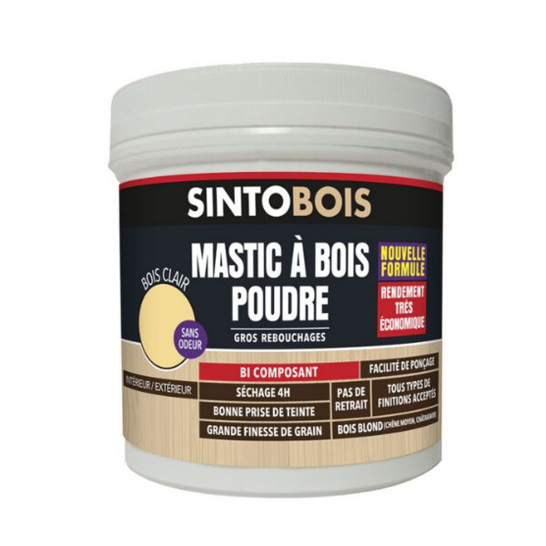 Mastic a bois poudre sintobois