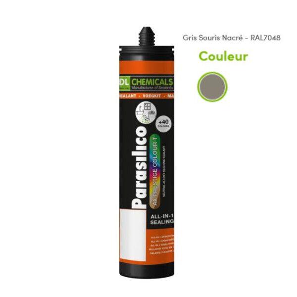 Mastic silicone prestige colour ton métallique cart300ml