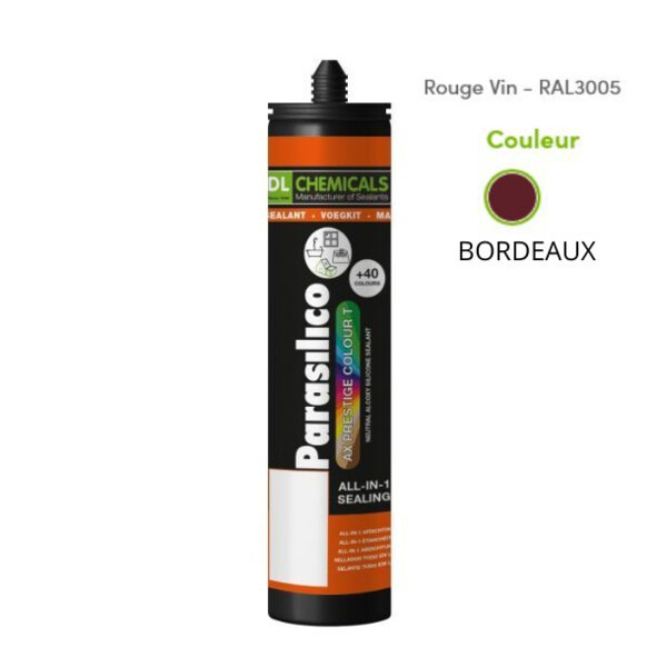 Mastic silicone prestige ton rouge cart300ml