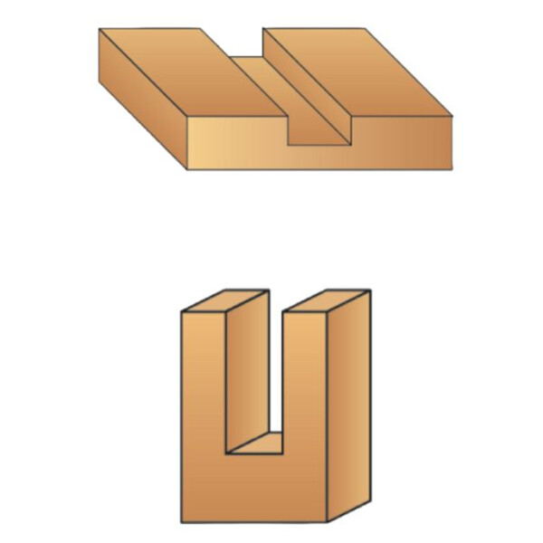 Mèche à rainer droite