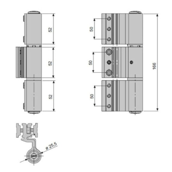 Paumelle 3 lames velox top