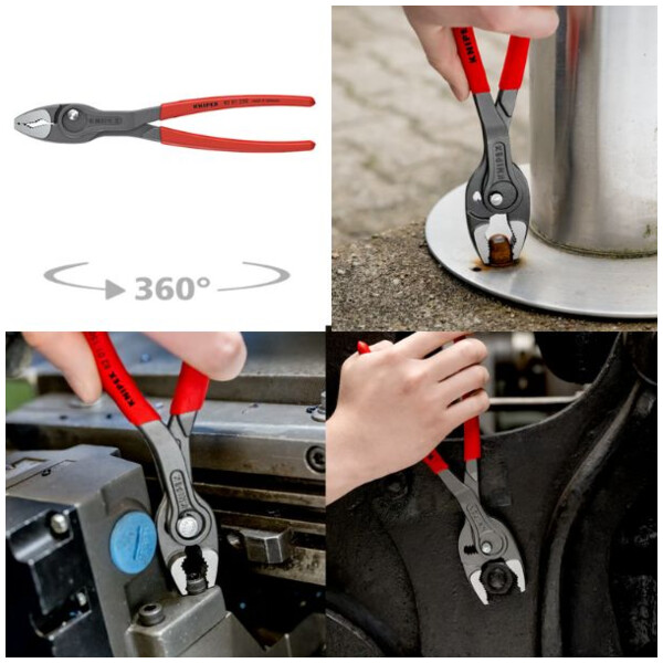 Pince multiprise frontale et laterale twingrip