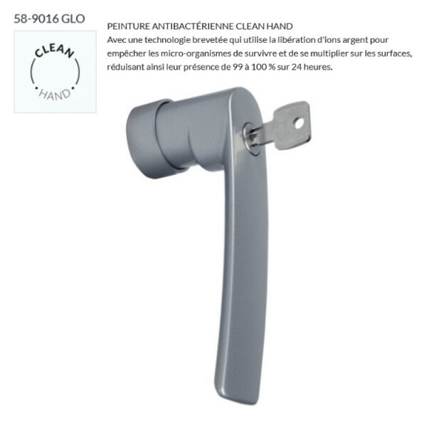 Poignée iris tbt à clé