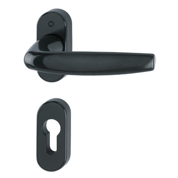 Poignée sur rosace ovale atlanta