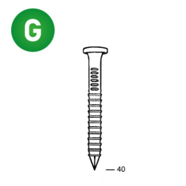 Pointe ancrage en rouleau