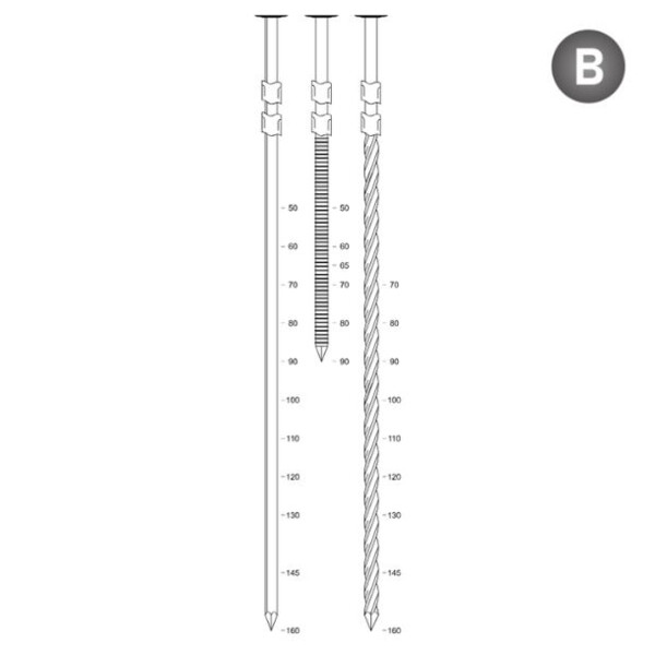 Pointes annelées 20°