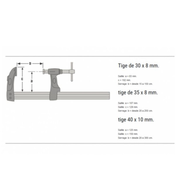 Serre joint à pompe